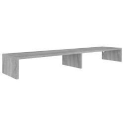Supporto Monitor Grigio Sonoma 110x23,5x9 cm Legno Multistrato