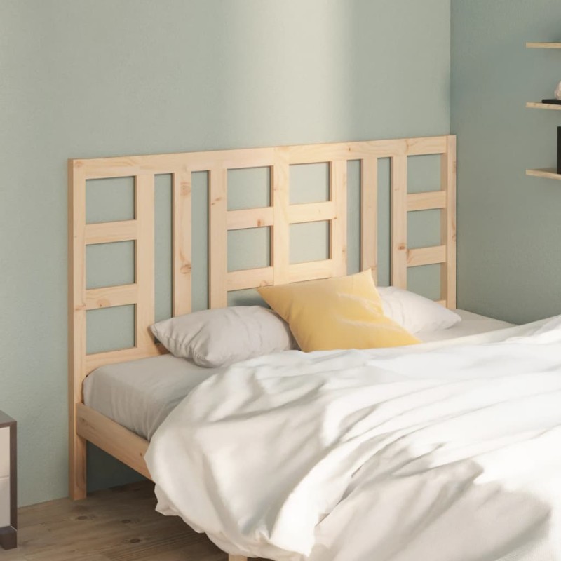 Testiera per Letto 141x4x100 cm in Legno Massello di Pino Testiera per Letto 141x4x100 cm in Legno Massello di Pino