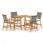 vidaXL Set Mobili da Pranzo per Giardino 5 pz Legno Massello di Acacia vidaXL Set Mobili da Pranzo per Giardino 5 pz Legno Massello di Acacia