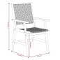 vidaXL Set Mobili da Pranzo per Giardino 5 pz Legno Massello di Acacia vidaXL Set Mobili da Pranzo per Giardino 5 pz Legno Massello di Acacia