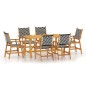 vidaXL Set Mobili da Pranzo per Giardino 7 pz Legno Massello di Acacia vidaXL Set Mobili da Pranzo per Giardino 7 pz Legno Massello di Acacia