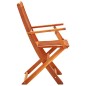 vidaXL Sedie da Giardino Pieghevoli 8pz in Legno Massello di Eucalipto vidaXL Sedie da Giardino Pieghevoli 8pz in Legno Massello di Eucalipto