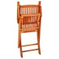 vidaXL Sedie da Giardino Pieghevoli 8pz in Legno Massello di Eucalipto vidaXL Sedie da Giardino Pieghevoli 8pz in Legno Massello di Eucalipto