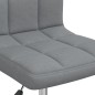 vidaXL Sedie da Pranzo Girevoli 4 pz Grigio Chiaro in Tessuto vidaXL Sedie da Pranzo Girevoli 4 pz Grigio Chiaro in Tessuto