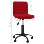 vidaXL Sedie da Pranzo Girevoli 6 pz Rosso Vino in Velluto vidaXL Sedie da Pranzo Girevoli 6 pz Rosso Vino in Velluto