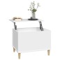 Tavolino da Salotto Bianco 60x44,5x45 cm in Legno Multistrato Tavolino da Salotto Bianco 60x44,5x45 cm in Legno Multistrato