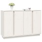 Credenza Bianca 120x35x80 cm in Legno Massello di Pino Credenza Bianca 120x35x80 cm in Legno Massello di Pino