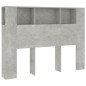 Testiera con Scomparti Grigio Cemento 140x18,5x104,5 cm Testiera con Scomparti Grigio Cemento 140x18,5x104,5 cm