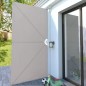 Tenda Laterale per Terrazza Pieghevole Crema 400x200 cm