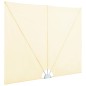 Tenda Laterale per Terrazza Pieghevole Crema 400x200 cm