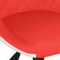 vidaXL Sedie da Pranzo Girevoli 4 pz Rosso e Bianco in Similpelle vidaXL Sedie da Pranzo Girevoli 4 pz Rosso e Bianco in Similpelle