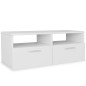vidaXL Mobile Porta TV 2 pz in Truciolato 95x35x36 cm Bianco vidaXL Mobile Porta TV 2 pz in Truciolato 95x35x36 cm Bianco
