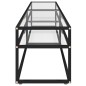vidaXL Mobile Porta TV Trasparente 200x40x40,5 cm in Vetro Temperato vidaXL Mobile Porta TV Trasparente 200x40x40,5 cm in Vetro Temperato