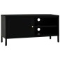 vidaXL Mobile TV Nero 90x30x44 cm in Acciaio e Vetro vidaXL Mobile TV Nero 90x30x44 cm in Acciaio e Vetro