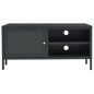 vidaXL Mobile TV Antracite 90x30x44 cm in Acciaio e Vetro vidaXL Mobile TV Antracite 90x30x44 cm in Acciaio e Vetro