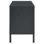 vidaXL Mobile TV Antracite 90x30x44 cm in Acciaio e Vetro vidaXL Mobile TV Antracite 90x30x44 cm in Acciaio e Vetro