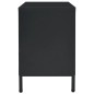 vidaXL Mobile TV Nero 105x35x52 cm in Acciaio e Vetro vidaXL Mobile TV Nero 105x35x52 cm in Acciaio e Vetro