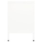 vidaXL Mobile TV Bianco 105x35x52 cm in Acciaio e Vetro vidaXL Mobile TV Bianco 105x35x52 cm in Acciaio e Vetro