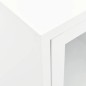 vidaXL Mobile TV Bianco 105x35x52 cm in Acciaio e Vetro vidaXL Mobile TV Bianco 105x35x52 cm in Acciaio e Vetro
