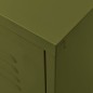 vidaXL Mobile TV Verde Oliva 105x35x50 cm in Acciaio vidaXL Mobile TV Verde Oliva 105x35x50 cm in Acciaio
