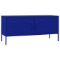 vidaXL Mobile TV Blu Marino 105x35x50 cm in Acciaio vidaXL Mobile TV Blu Marino 105x35x50 cm in Acciaio