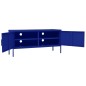 vidaXL Mobile TV Blu Marino 105x35x50 cm in Acciaio vidaXL Mobile TV Blu Marino 105x35x50 cm in Acciaio