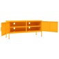 vidaXL Mobile TV Giallo Senape 105x35x50 cm in Acciaio vidaXL Mobile TV Giallo Senape 105x35x50 cm in Acciaio