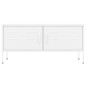 vidaXL Mobile TV Bianco 105x35x50 cm in Acciaio vidaXL Mobile TV Bianco 105x35x50 cm in Acciaio