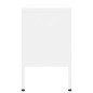 vidaXL Mobile TV Bianco 105x35x50 cm in Acciaio vidaXL Mobile TV Bianco 105x35x50 cm in Acciaio