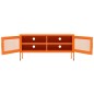 vidaXL Mobile TV Arancione 105x35x50 cm in Acciaio vidaXL Mobile TV Arancione 105x35x50 cm in Acciaio