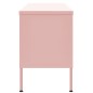 vidaXL Mobile TV Rosa 105x35x50 cm in Acciaio