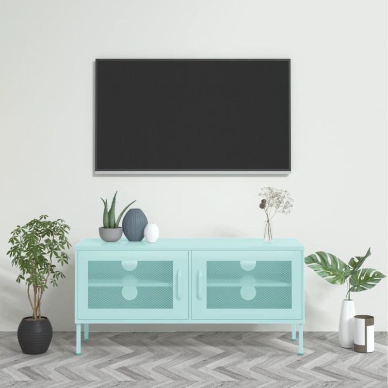 vidaXL Mobile TV Menta 105x35x50 cm in Acciaio vidaXL Mobile TV Menta 105x35x50 cm in Acciaio