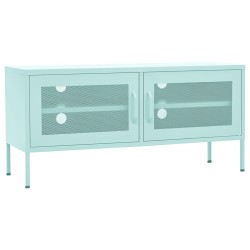 vidaXL Mobile TV Menta 105x35x50 cm in Acciaio