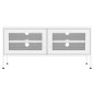 vidaXL Mobile TV Bianco 105x35x50 cm in Acciaio vidaXL Mobile TV Bianco 105x35x50 cm in Acciaio