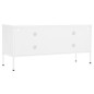 vidaXL Mobile TV Bianco 105x35x50 cm in Acciaio vidaXL Mobile TV Bianco 105x35x50 cm in Acciaio