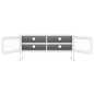 vidaXL Mobile TV Bianco 105x35x50 cm in Acciaio vidaXL Mobile TV Bianco 105x35x50 cm in Acciaio