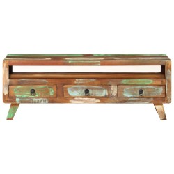 vidaXL Mobile Porta TV Multicolore 110x30x40 cm in Legno di Recupero