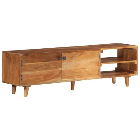 vidaXL Mobile TV Massello di Acacia con Finitura Miele 140x30x40 cm 