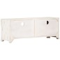 vidaXL Mobile TV in Legno Massello di Acacia 110x30x40 cm Bianco vidaXL Mobile TV in Legno Massello di Acacia 110x30x40 cm Bianco