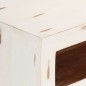 vidaXL Mobile TV in Legno Massello di Acacia 110x30x40 cm Bianco vidaXL Mobile TV in Legno Massello di Acacia 110x30x40 cm Bianco