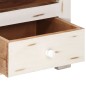 vidaXL Mobile TV in Legno Massello di Acacia 110x30x40 cm Bianco vidaXL Mobile TV in Legno Massello di Acacia 110x30x40 cm Bianco
