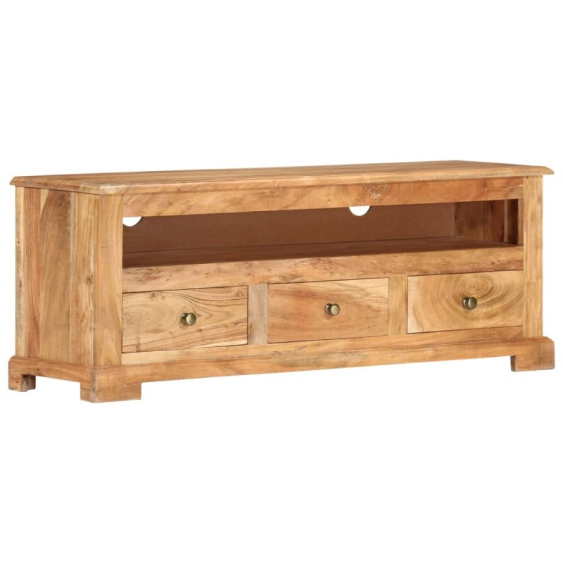 vidaXL Mobile TV in Legno Massello di Acacia 110x30x40 cm Marrone vidaXL Mobile TV in Legno Massello di Acacia 110x30x40 cm Marrone
