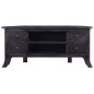 vidaXL Mobile TV Caffè Nero Chiaro 100x40x45 cm Legno Massello Mogano vidaXL Mobile TV Caffè Nero Chiaro 100x40x45 cm Legno Massello Mogano