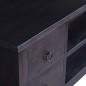vidaXL Mobile TV Caffè Nero Chiaro 100x40x45 cm Legno Massello Mogano vidaXL Mobile TV Caffè Nero Chiaro 100x40x45 cm Legno Massello Mogano