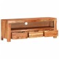 vidaXL Mobile Porta TV 110x30x40 cm in Legno Massello di Acacia