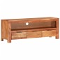 vidaXL Mobile Porta TV 110x30x40 cm in Legno Massello di Acacia