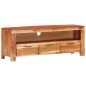 vidaXL Mobile Porta TV 110x30x40 cm in Legno Massello di Acacia