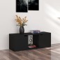 vidaXL Mobile TV Nero 88,5x27,5x30,5 cm in Truciolato vidaXL Mobile TV Nero 88,5x27,5x30,5 cm in Truciolato