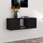 vidaXL Mobile TV Nero 88,5x27,5x30,5 cm in Truciolato vidaXL Mobile TV Nero 88,5x27,5x30,5 cm in Truciolato