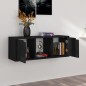 vidaXL Mobile TV Nero 88,5x27,5x30,5 cm in Truciolato vidaXL Mobile TV Nero 88,5x27,5x30,5 cm in Truciolato